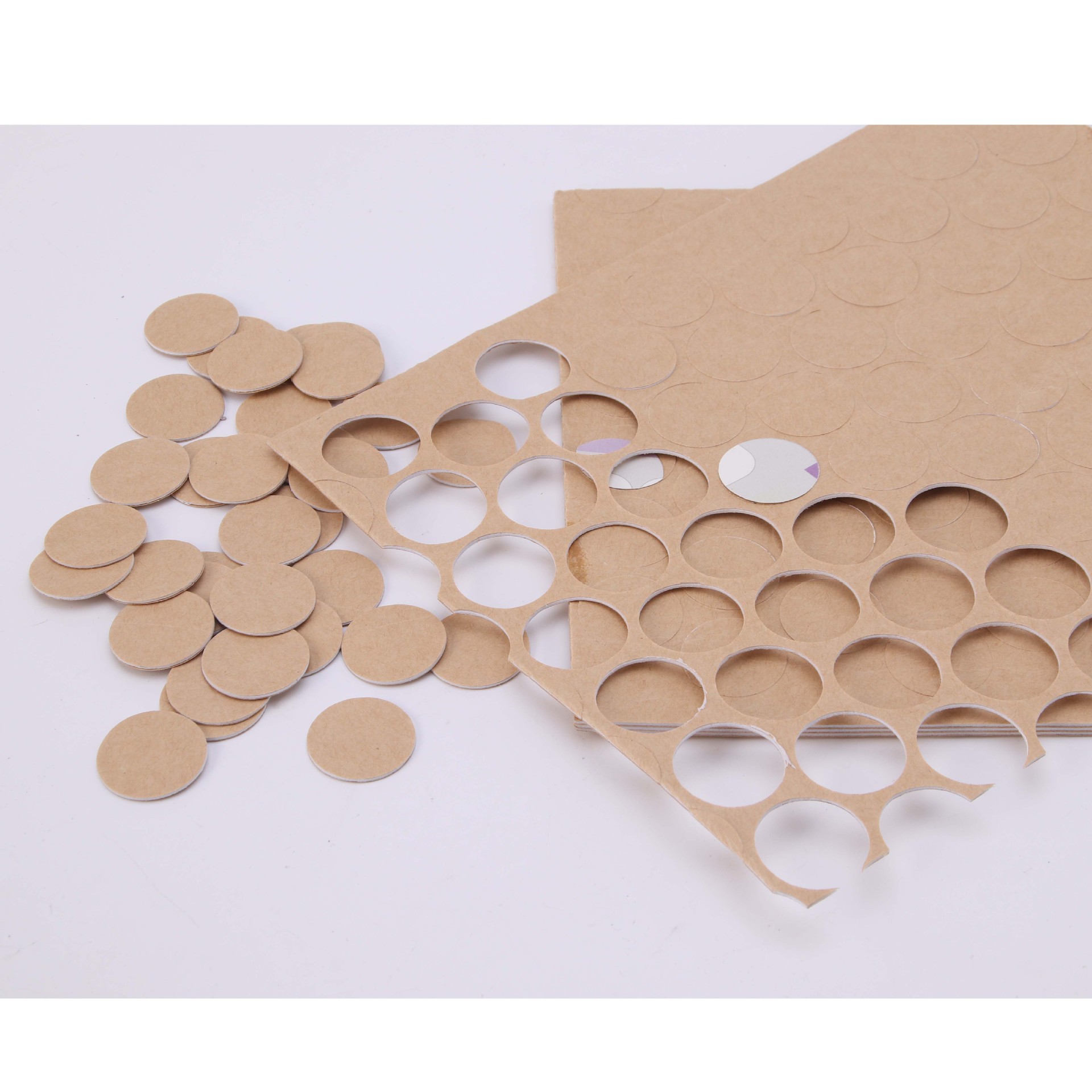 EVA泡棉双面胶垫白色PE海绵胶减震密封固定圆形海绵双面胶EVA泡棉