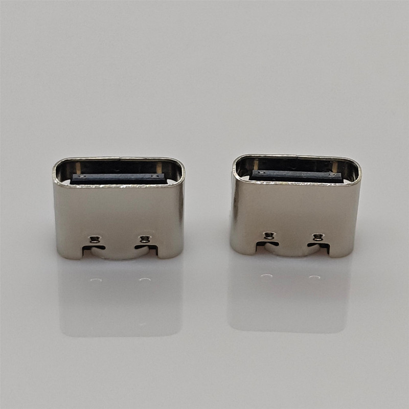 TYPE-C板上/立式贴片 6PIN/6.8母座typec板上USB 2.0连接器带中夹-阿里巴巴