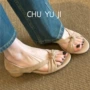 法式交叉复古绑带跟鞋
