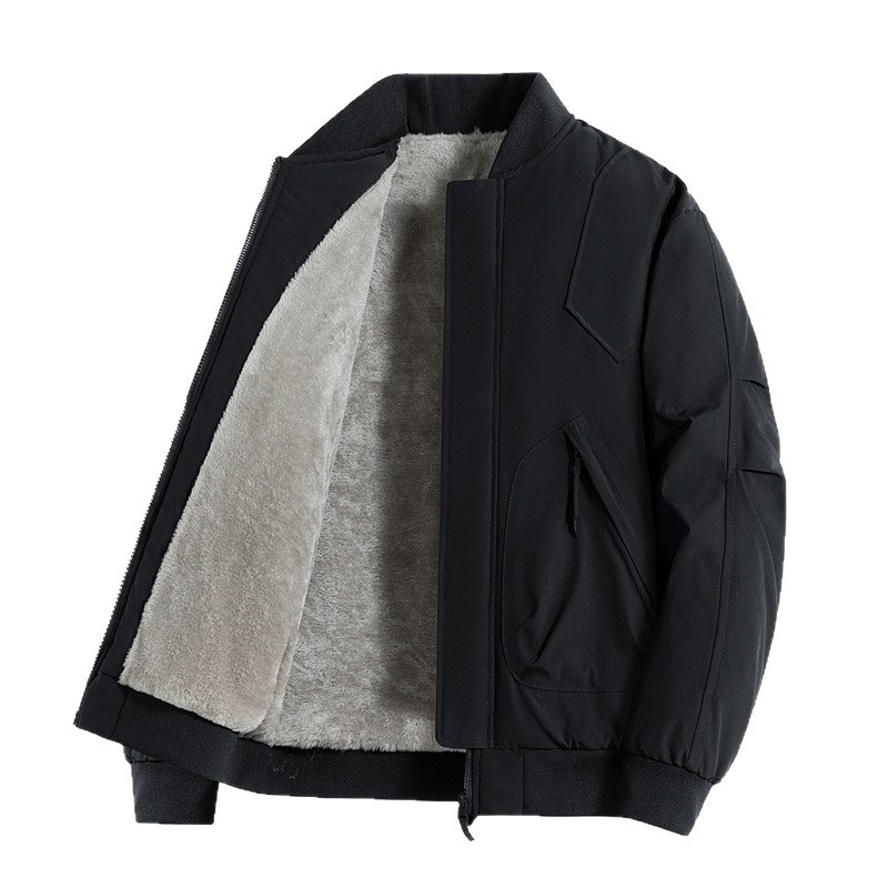 Cross-border oversized chaqueta de trabajo americana para hombres otoño y invierno de 2025 con collar de béisbol de vello chaqueta corta a prueba de viento image 6