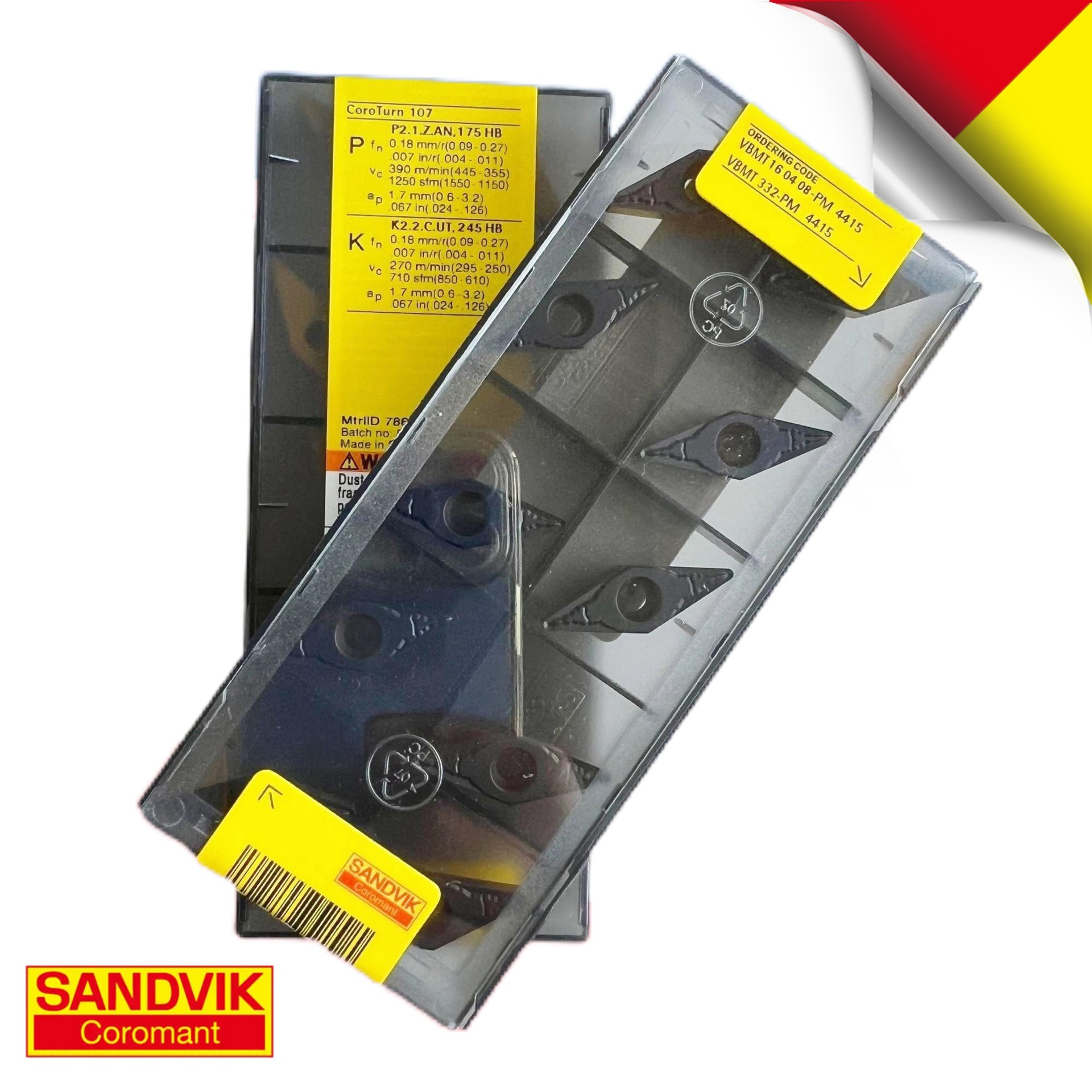 山特维克车削刀片VBMT160408-PF/M/UM 11/43/44/4215/25数控刀具