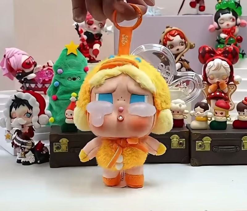 CRYBABY 哭娃东南亚盲盒裸版毛绒公仔呆萌钥匙扣挂件玩偶跨境新品|undefined