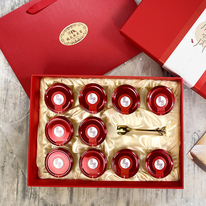 Caja de regalo del día de San Valentín Qixi nido de pájaro pasta de pegamento de flores frescas guisadas empaque de regalo impresa caja vacía 15 botellas 75ml botellas divididas