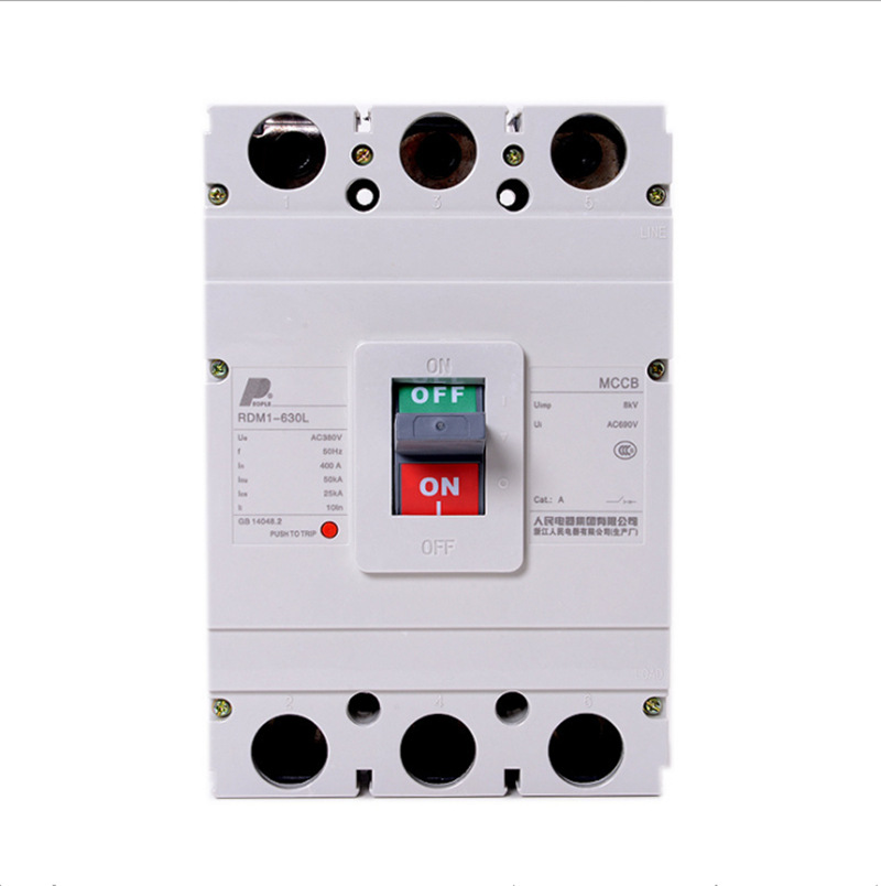 中国人民电器RDM1-630L/3300 400A630A塑壳断路器三相空气开关