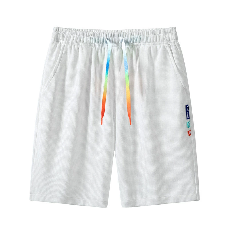 2207 спот физический второй вафли укороченные брюки nasa стиль цветной шнур для летних мужчин и женщин