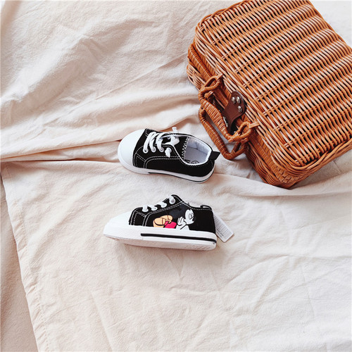 Island International Trade: Sidie Cartoon Kids' Canvas Shoes, Slip-On Lazy Style, Toddler Learning-to-Walk Sneakers—Unisex Design