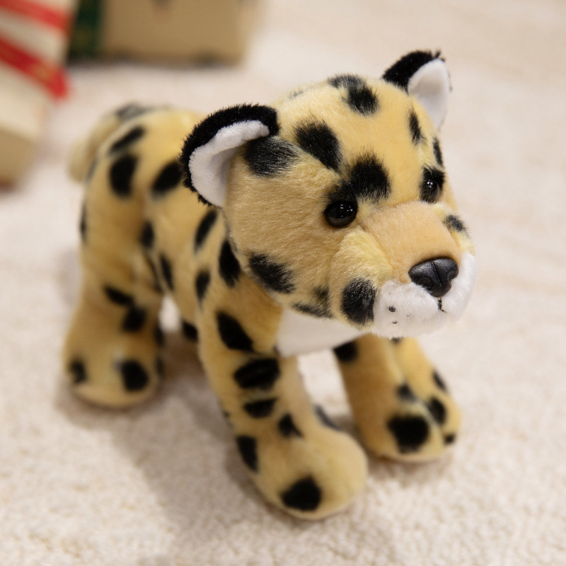 Muñeca de león de pie animal de simulación cabra vaca juguetes de peluche decoración muñeca de regalo para niños muñeca image 9