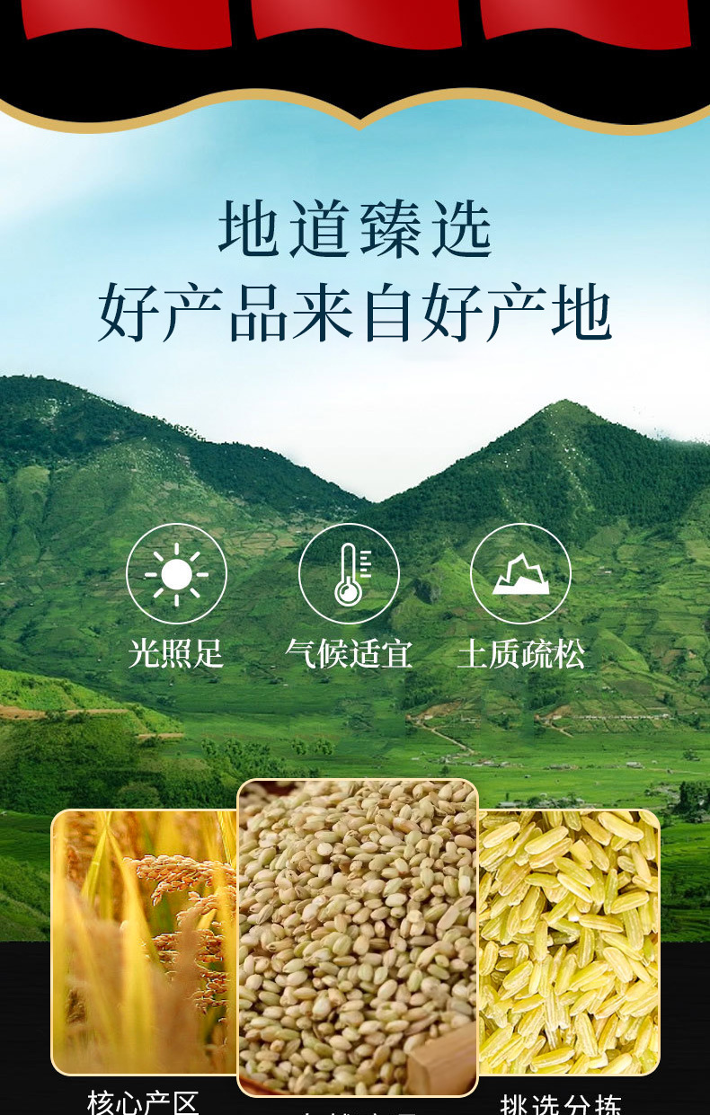 Green Rice & Five Grain Mix (Oryza sativa) — Red Yeast Rice, Black Rice, Red Rice Whole Grains key features