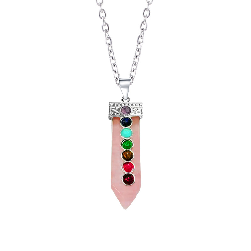 Retro Multicolor Crystal Natural Stone Gem Wholesale Necklace Pendant display picture 2