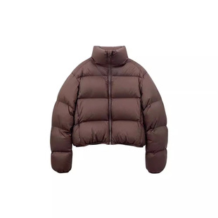brown Ken Bean Short Down Jacket Women 2024 New White Duck Down Bread Suit Winter Collar Small Jacket