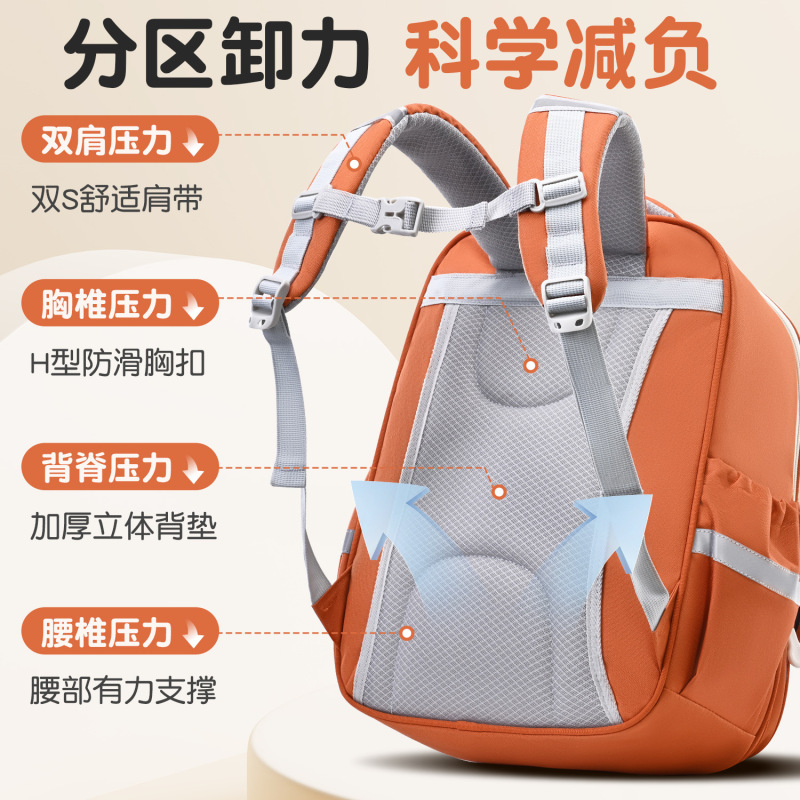 2025 新しい小学校バッグ大容量バックパック 1-3-6 年生の家庭教師バックパック卸売印刷ロゴ|undefined