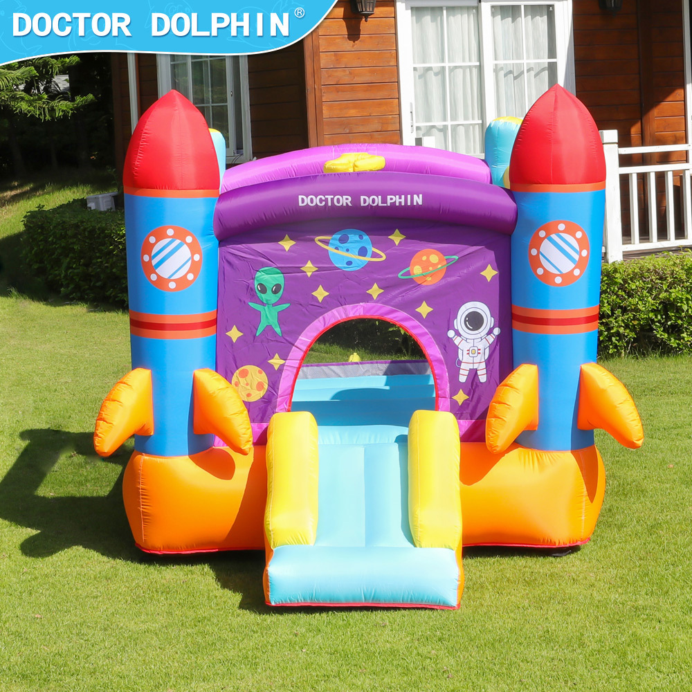 Doctor Delfín | Castillo inflable infantil para interiores, pequeño, plegable y portátil.