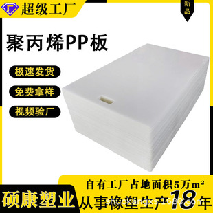 Pp Board Manufacturer Acid and Alkali Resistant Tanks Easy to Weld Silo Polypropylene Board Backing Board Aquaculture Plastic Board Partition Corrosion-Resistant