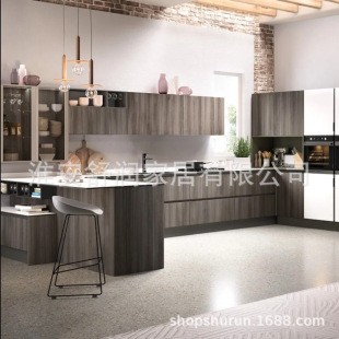 Customized Whole House Furniture Scandinavian Kitchen Cabinets Open Wooden Storage Cabinets Wine Cabinets Tv Background Wall