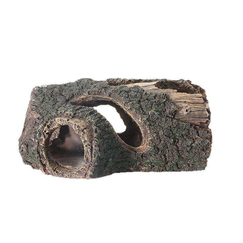 Escenografía de peceras, cabeza de árbol, escondite, decoración, decoración, resina, hundido, agujero de árbol, camarón de madera muerta, fábrica de casa