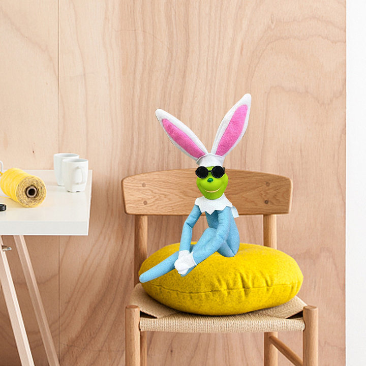 2023 Easter rabbit Grinch Amazon cross-border Bunny Decoration Plush Doll Doll in stock