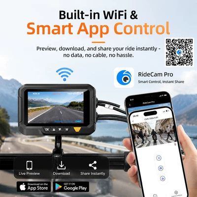 Cross-border motorcycle recorder, high-definition waterproof Motorcycle driving recorder
