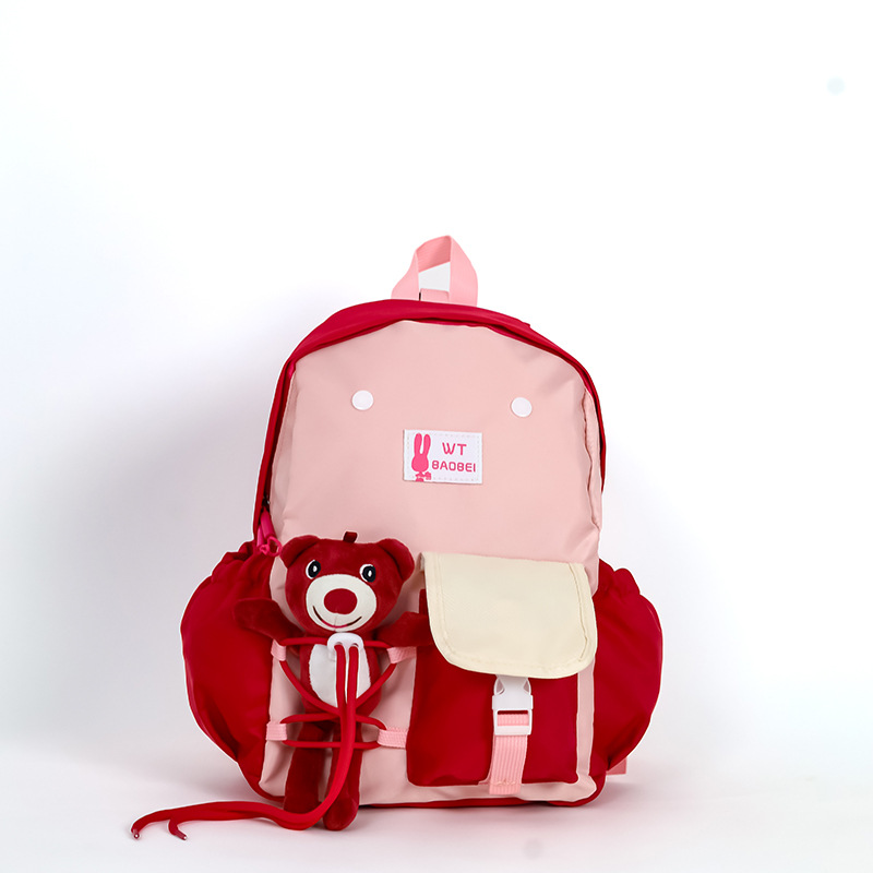 2026 nuevo estilo coreano bolsas escolares para estudiantes de jardín de infantes lindas muñecas de peluche mochilas para niños y niñas