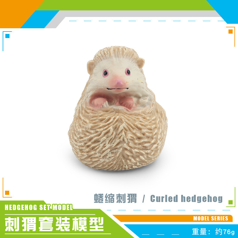 Transfronteriza Amazonas simulación bosque animal erizo modelo robando melón tejón Espina bola erizo ratón estático de escritorio animal de juguete