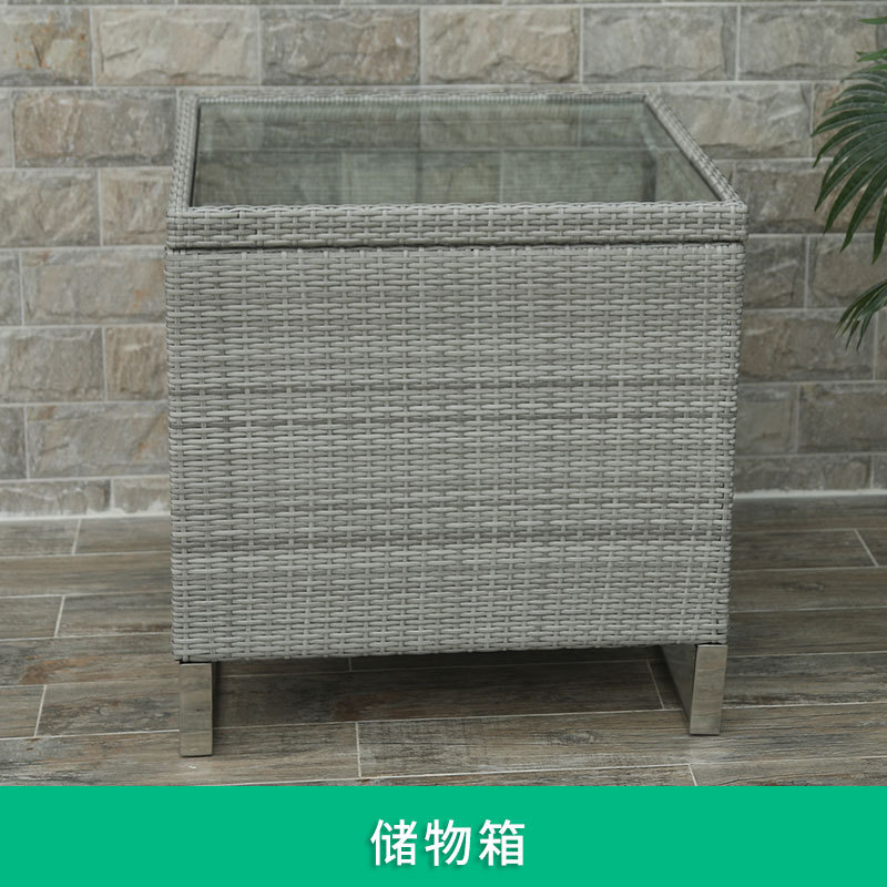 Al Aire Libre sofá de ratán Villa jardín al aire libre patio ocio sala de estar Silla de ratán mesa de té protección solar impermeable combinación de muebles