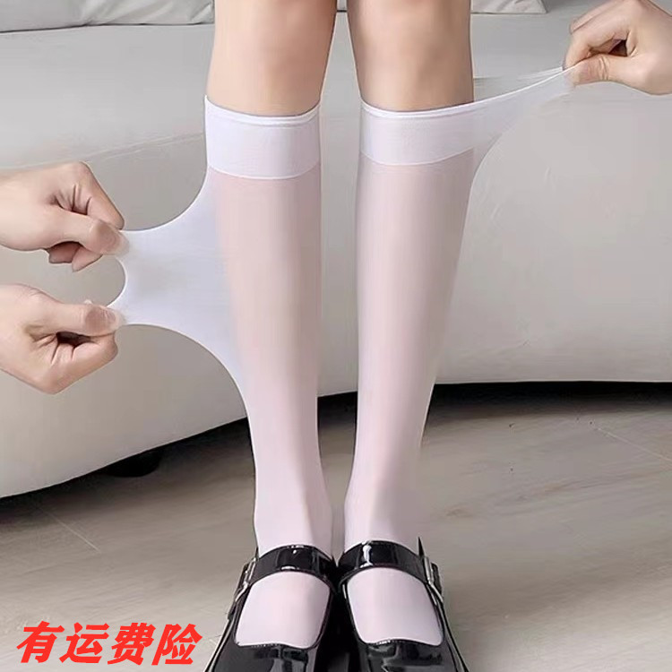 Non-cash-earning socks&mdash;white socks for women, summer thin velvet calf-length socks, JK-style below-knee stockings, and long stockings.