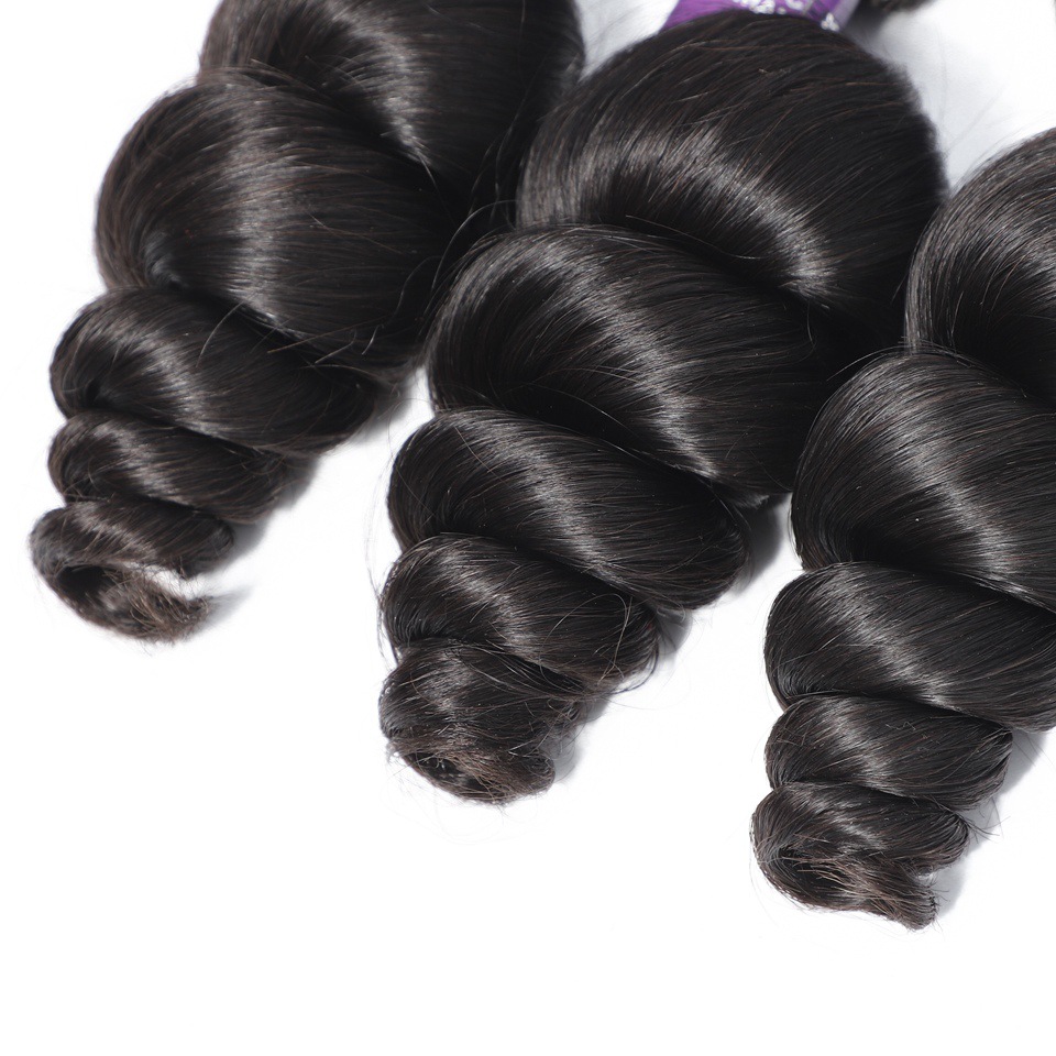 10,0 color natural cortina de pelo onda suelta cabello humano pelo real moda dama peluca rizada