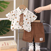 Summer set, children's summer clothing, western style, with short sleeve, wholesale