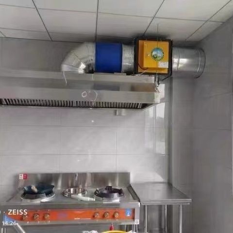 商用不锈钢油烟罩排烟罩餐厅饭店厨房商用抽油烟机大吸力风机