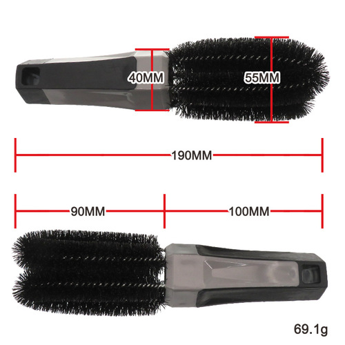 Foreign trade supply car beauty wheel brush three-strand twisted wire car wheel hub screw cleaning brush PP wire PET brush
