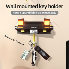 AE86キーフック車ヘッドランプ壁装飾ハンガーキーホルダーアイデアフック86おもちゃ車ヘッドモデル