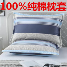 100%纯棉夹棉加厚枕头套48x74cm一对全棉枕套单人成人大号枕套