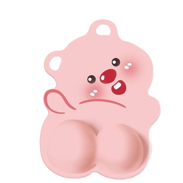 Pad de ratón rosa lindo muñeca femenina pequeña computadora de escritorio portátil teclado almohadilla de mano