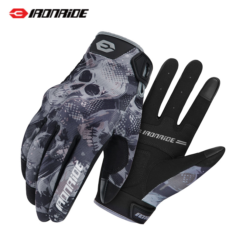 2024 새로운 오토바이 장갑 여름 남성과 여성 터치 스크린 안티 가을 통기성 오토바이 전체 손가락 기사 장비를 타고