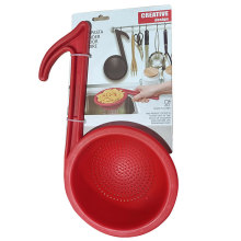 大号音符漏勺烹饪硅胶家用厨房耐高温创意捞面捞饺子火锅漏勺批发