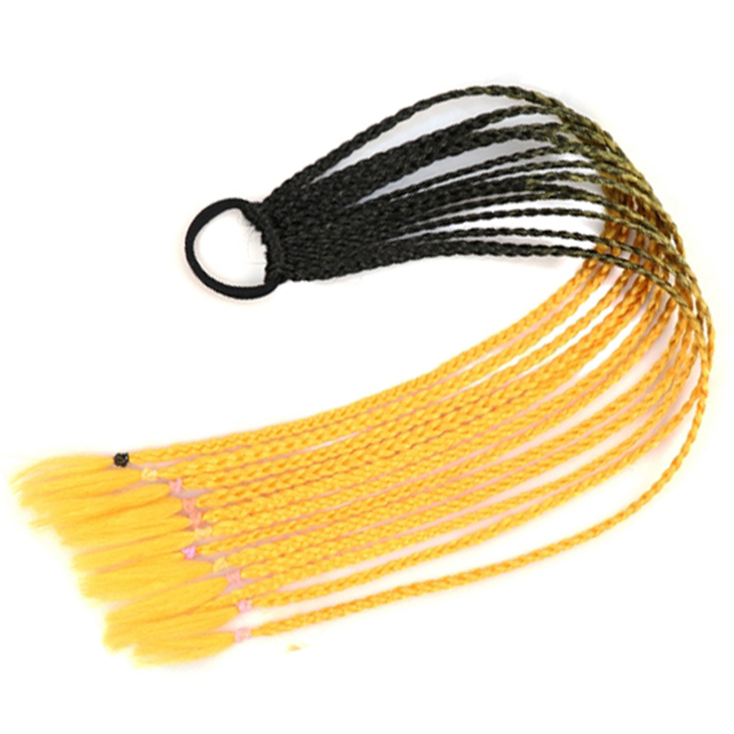 Inventario al por mayor colorido trenzas de tres hebras africanas trenzas sucias trenzas de caballo recogidas en stock Inventario