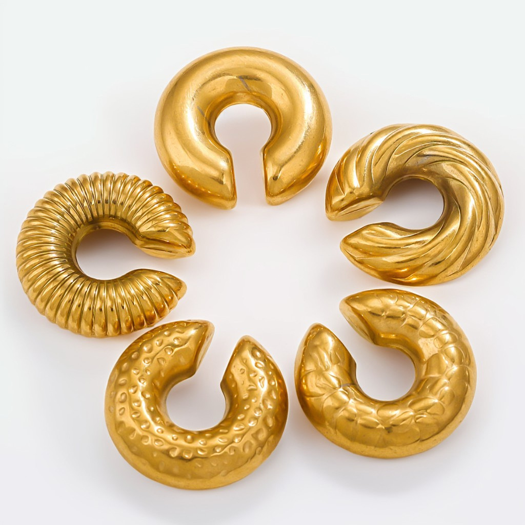 Hebilla de oreja roscada retro de alta gama europea y americana