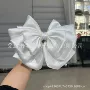 哑光双层立体盘发蝴蝶结