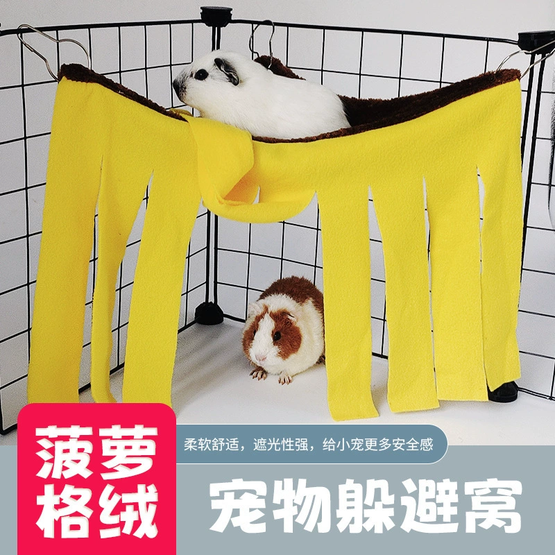 Амазонка хомяк голландской свиньи кролик с бахромами угловой дом, чтобы избежать палатки гнездо маленький питомец скрытого дома