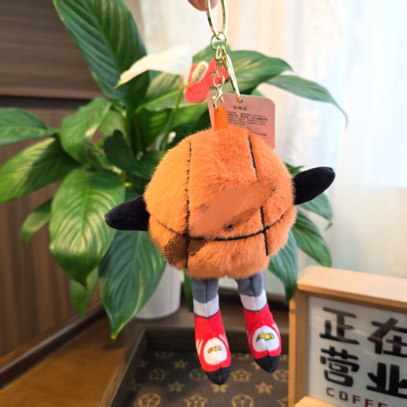 爆款篮球网球毛绒钥匙扣挂件羽毛球足球公仔仿真娃娃玩偶玩具挂饰|undefined