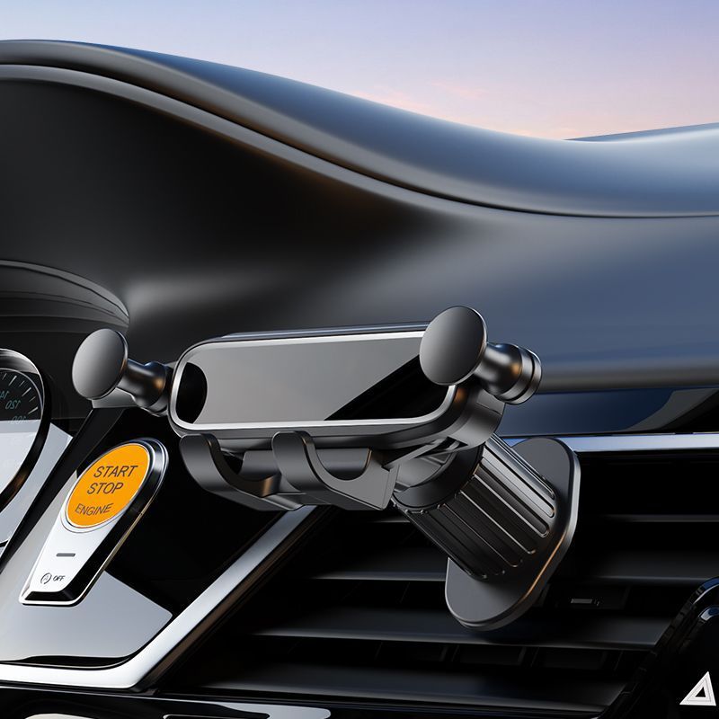 Thin and Compact Car Phone Holder, New Model 26, Dedicated for Air Vent Navigation, Multifunctional Gravity Clip Holder