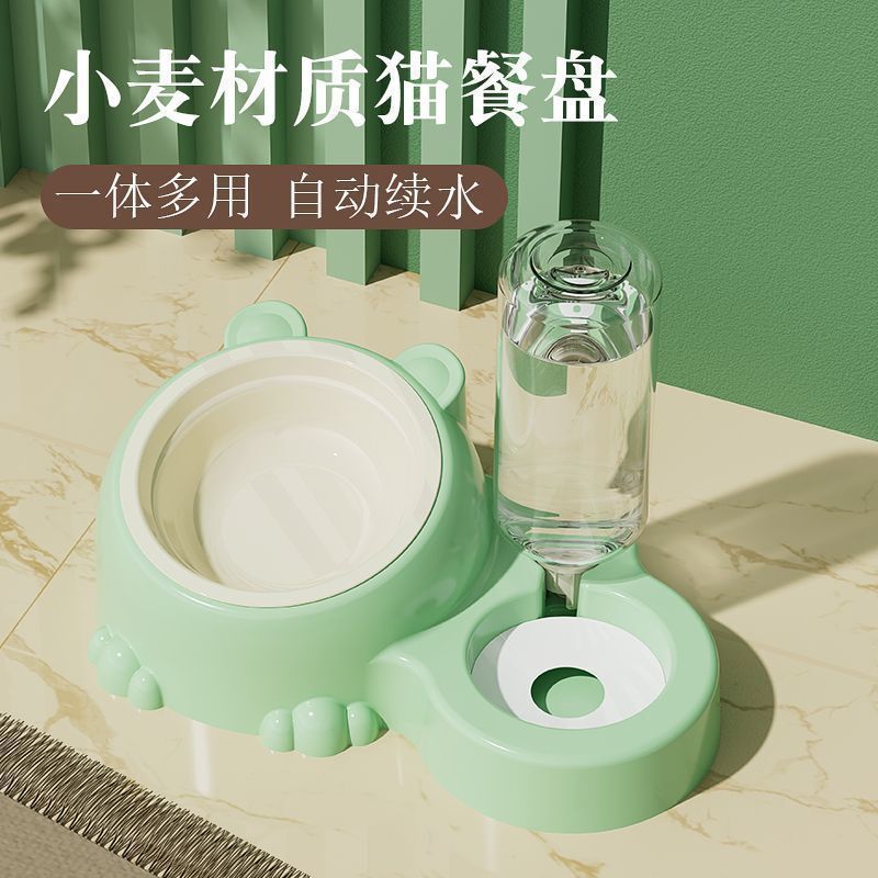 宠物用品宠物碗双碗不锈钢自动饮水大容量宠物猫粮狗粮盆狗猫盆|undefined