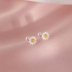 小雏菊螺丝耳钉女设计感小清新花朵耳环简约气质耳饰2025年新款