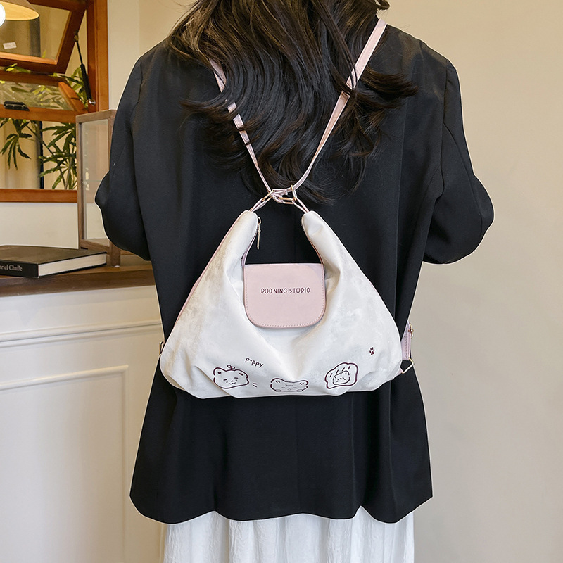 赤い本の女性のカバン2025の新型のかわいい洋気の小さい大衆のファッションの簡単な通勤の質感は1肩のリュックサックを合わせます。|undefined