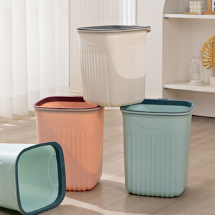 Trash Bin Household Living Room Kitchen Large Toilet Bathroom Bedroom Large Capacity Light Luxury Office Classified Trash Bin