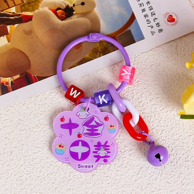 Brand creative acrylic protective amulet, keychain, transparent pendant, bag decoration, decorations
