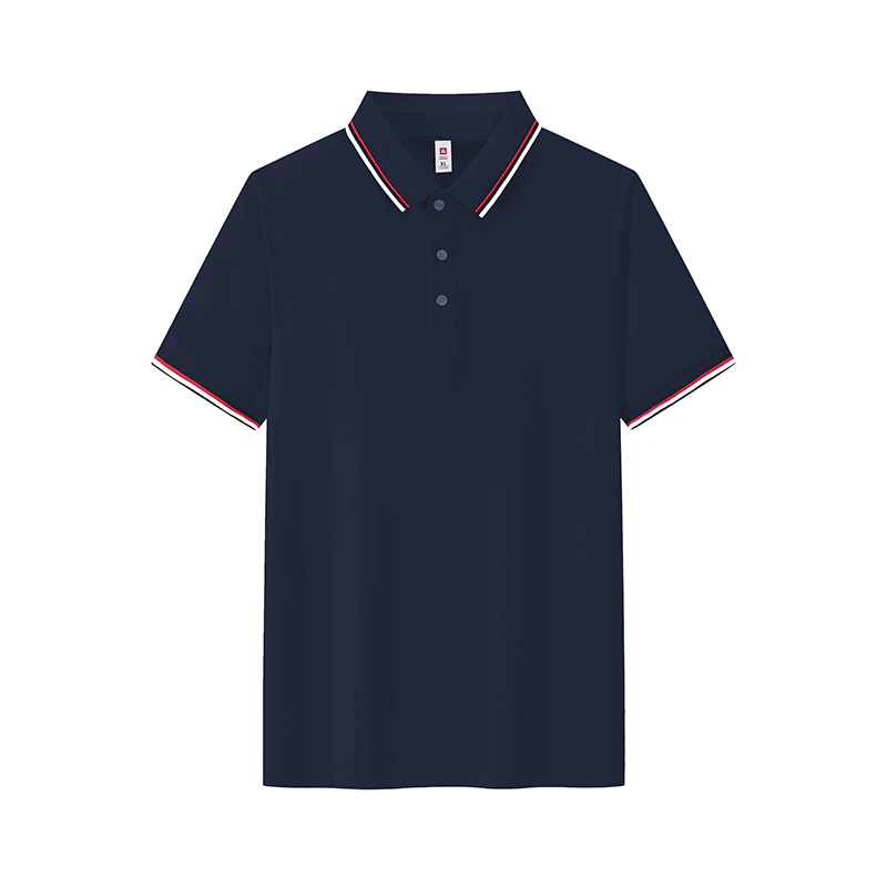 Comercio Solona algodón poliéster de color de verano camiseta de manga corta con la solapa ropa de trabajo polo camiseta de hombre personalizada