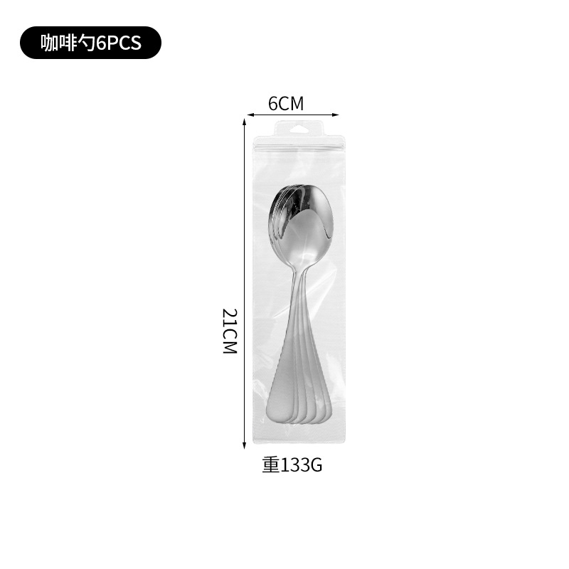 Cuchara de café-plata 6 piezas