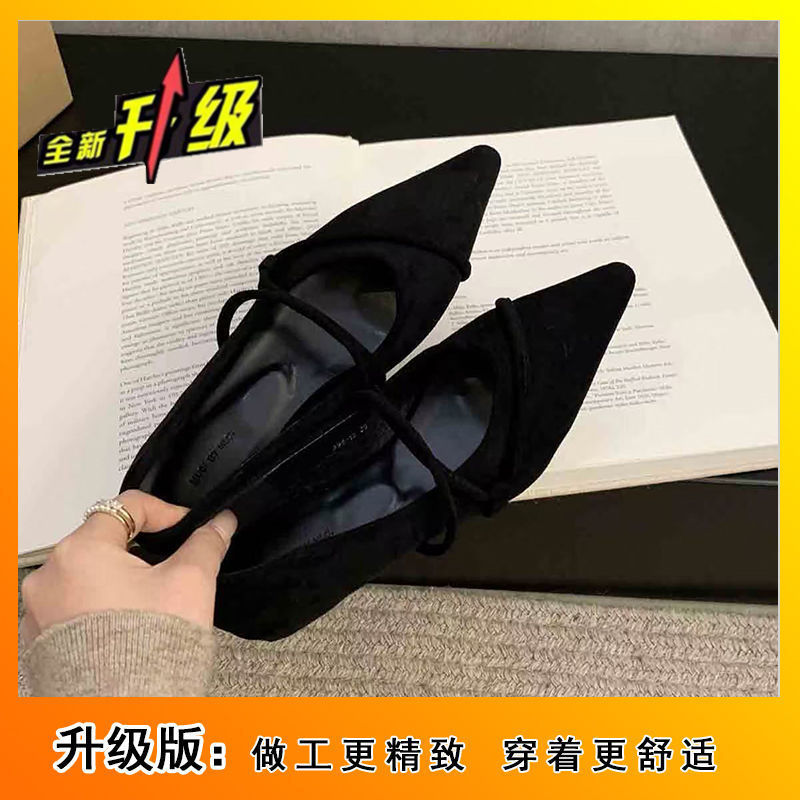百搭时尚配裙子晚晚玛丽珍鞋法式尖头豹纹单鞋女鞋2025新款春秋季|undefined