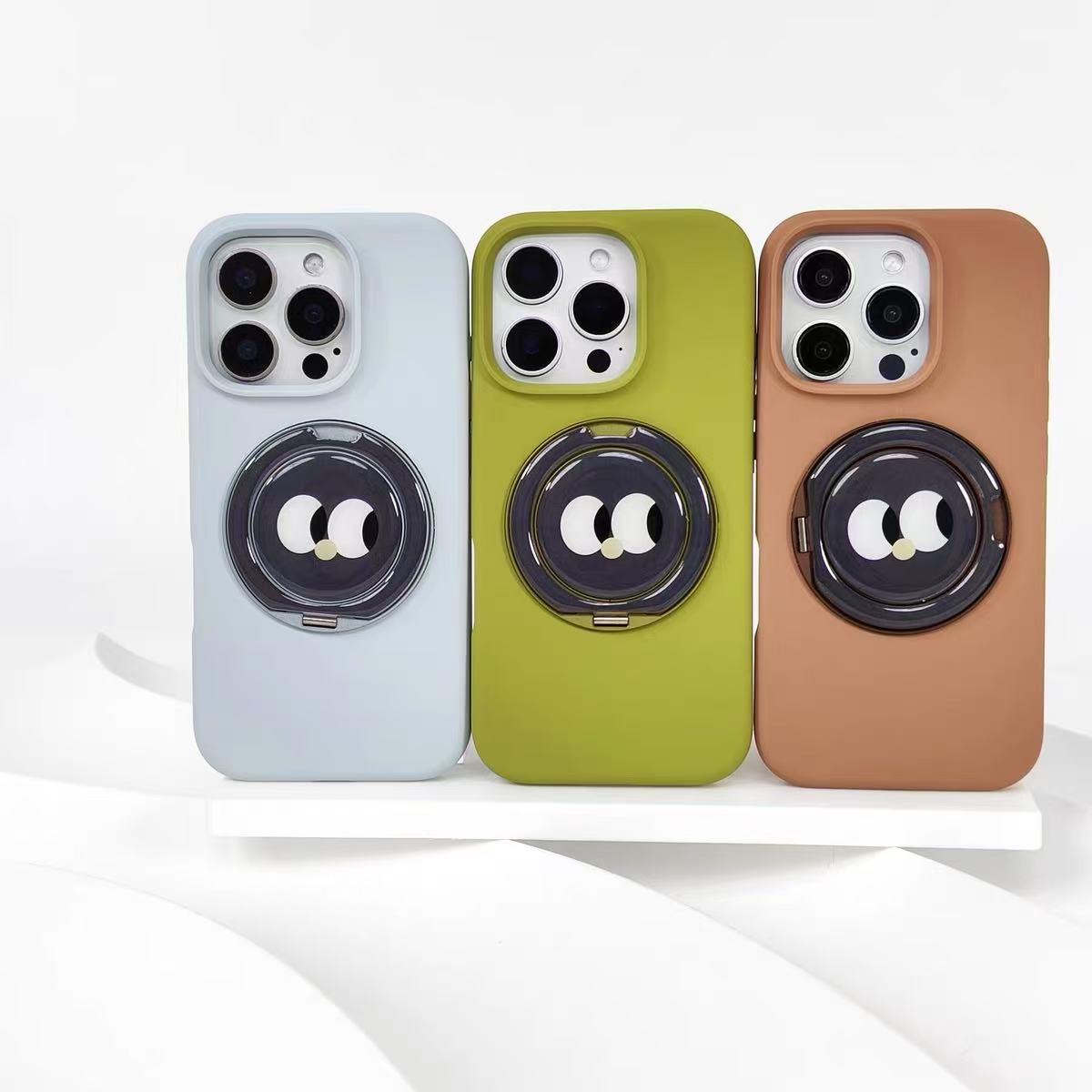 Smiley de color sólido simple soporte magnético para iphone15 Apple 16ProMax funda para teléfono móvil 13 nuevo estilo 14 mujer