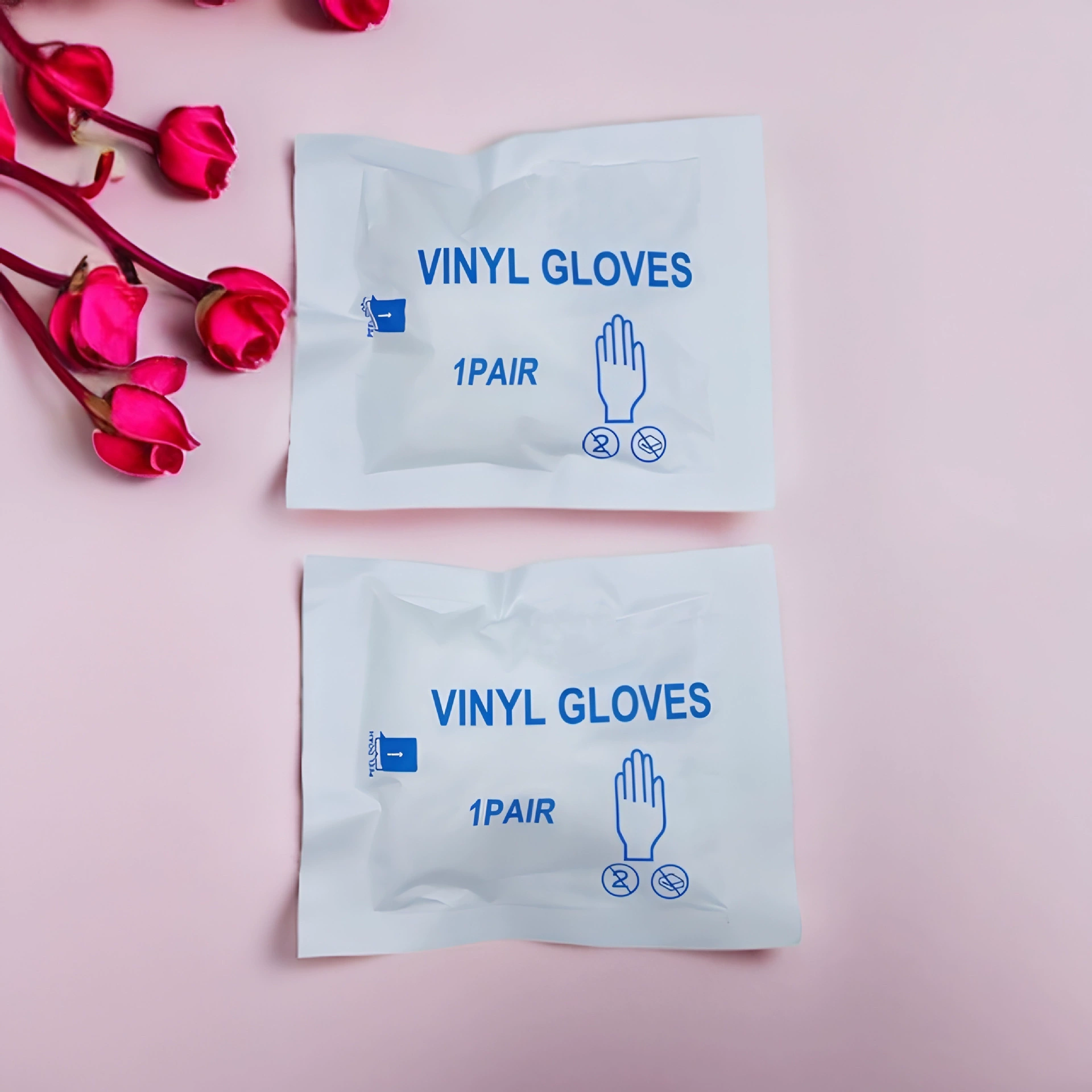 Оптовые одноразовые перчатки из ПВХ гладкие прозрачные инспекционные перчатки независимая упаковка аптечки аксессуары производители прямые волосы